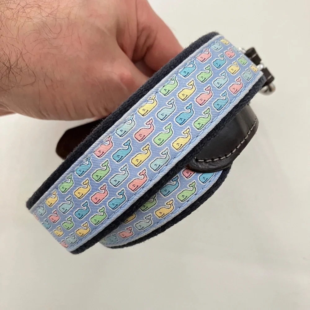 Vineyard Vines Bungee Belt Pastel Whale SIZE 28 Boys' Classic Whale Canvas Belt